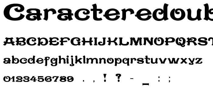 CaractereDoublet Limited Version font